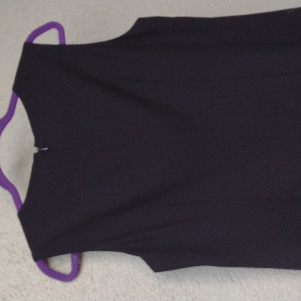DKNY Black Wool Midi Sheath Dress 12 - Picture 4 of 8